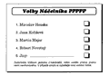Volebn lstek s kandidty na 3. Nelnka